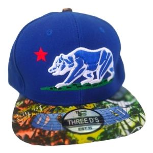 THREE D'S City of Oxnard California Hat in Blue Fitted